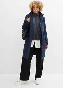 Lange winterjas in layerlook, bonprix