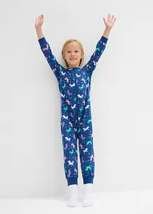 Pyjama onesie en poppen onesie van biologisch katoen (2-dlg. set), bonprix