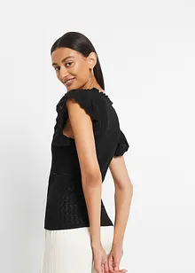 Gebreid shirt in een zachte viscosemix, bonprix