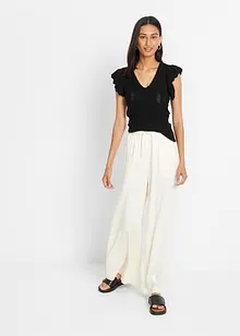 Gebreid shirt in een zachte viscosemix, bonprix