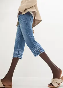 Capri jeans met borduursel, bonprix