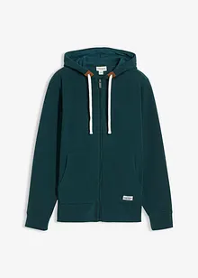 Fleece vest met capuchon en opgestikte zakken, bonprix