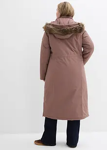 Lange outdoor jas met imitatiebont, waterdicht, bonprix