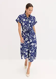 Gedessineerde overhemdjurk van viscose, bonprix