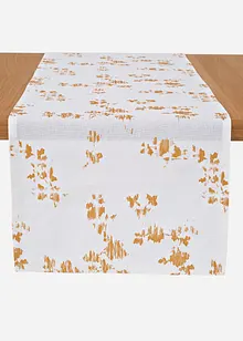 Tafelloper van biologisch katoen met glanzende print, bonprix