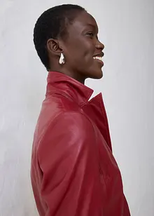 Korte blazer van lamsnappa, bonprix