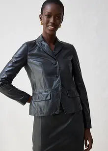 Korte blazer van lamsnappa, bonprix