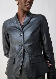 Korte blazer van lamsnappa, bonprix