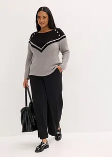 Trui met knopen, bonprix