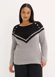 Trui met knopen, bonprix