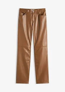 Broek van imitatieleer met een comfortband, bonprix