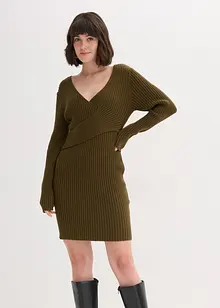 Gebreide jurk in een viscosemix, bonprix