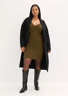 Gebreide jurk in een viscosemix, bonprix