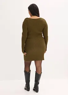 Gebreide jurk in een viscosemix, bonprix