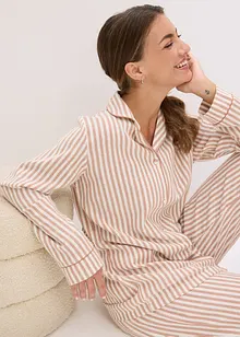 Geweven pyjama van flanel met cadeautasje (3-dlg. set), bonprix