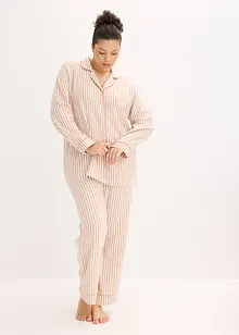 Geweven pyjama van flanel met cadeautasje (3-dlg. set), bonprix