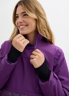 Outdoor jas met fleece voering, waterdicht, bonprix