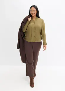 Overhemdblouse van soepelvallend satijn, bonprix