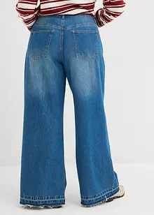 Wide leg jeans mid waist, comfort tailleband, bonprix