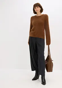 Trui in pluche look, bonprix