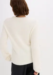 Trui in pluche look, bonprix