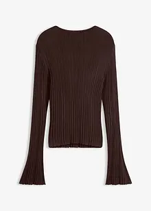 Semi-transparant gebreid shirt, bonprix