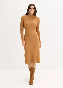 Gebreide jurk in een soepele viscosemix, bonprix