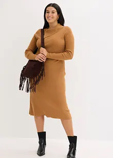 Gebreide jurk in een soepele viscosemix, bonprix