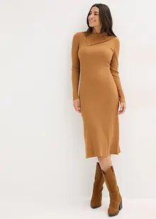 Gebreide jurk in een soepele viscosemix, bonprix