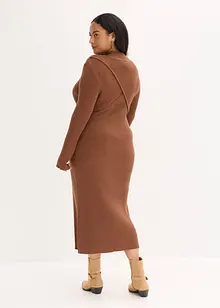 Gebreide jurk in een viscosemix, bonprix