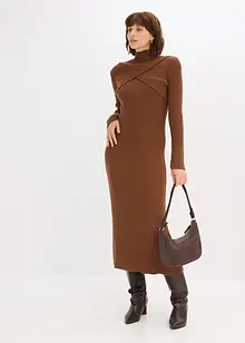 Gebreide jurk in een viscosemix, bonprix