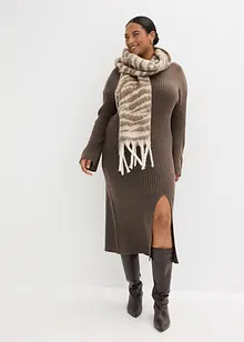 Gebreide jurk met split, bonprix