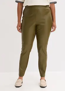 Imitatieleren broek in Punto di Roma mix, bonprix