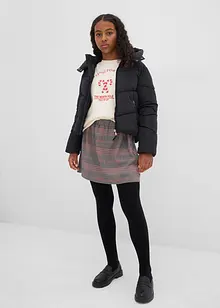 Warm gevoerde puffer jacket met capuchon, bonprix