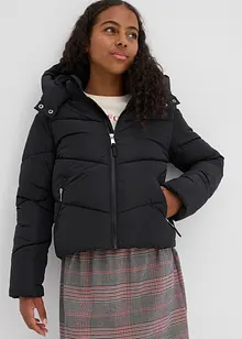 Warm gevoerde puffer jacket met capuchon, bonprix