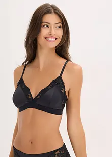 Bralette van glanzend materiaal, bonprix