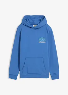 Hoodie met print op de rug van puur biologisch katoen, bonprix