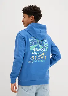Hoodie met print op de rug van puur biologisch katoen, bonprix