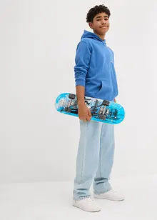 Hoodie met print op de rug van puur biologisch katoen, bonprix