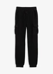 Fleece cargo broek, regular fit, bonprix