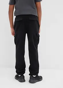 Fleece cargo broek, regular fit, bonprix