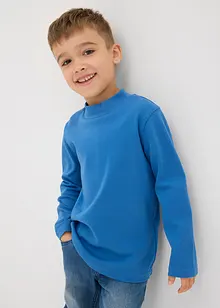 Longsleeve van biologisch katoen met een opstaande kraag (set van 2), bonprix