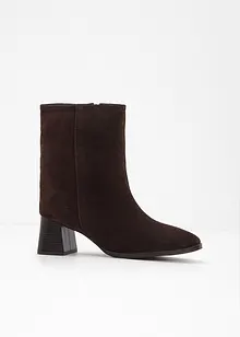 Enkellaarsjes van leer, bonprix