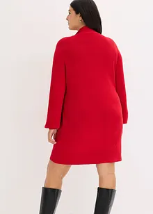 Gebreide jurk met strik in een zachte viscosemix, bonprix