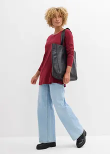 Longsleeve van een katoen/viscose-mengsel, bonprix