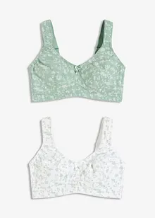 Bh zonder beugels (set van 2) met biologisch katoen, bonprix