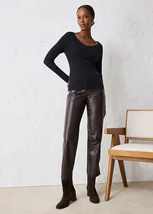 Fijn gebreide trui van merinowol, bonprix