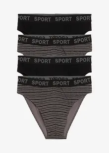 Slip met katoen (set van 4), bonprix