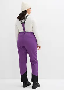 Waterafstotende skibroek van softshell met stretch, straight, bonprix