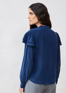 Blouse met zijde, bonprix